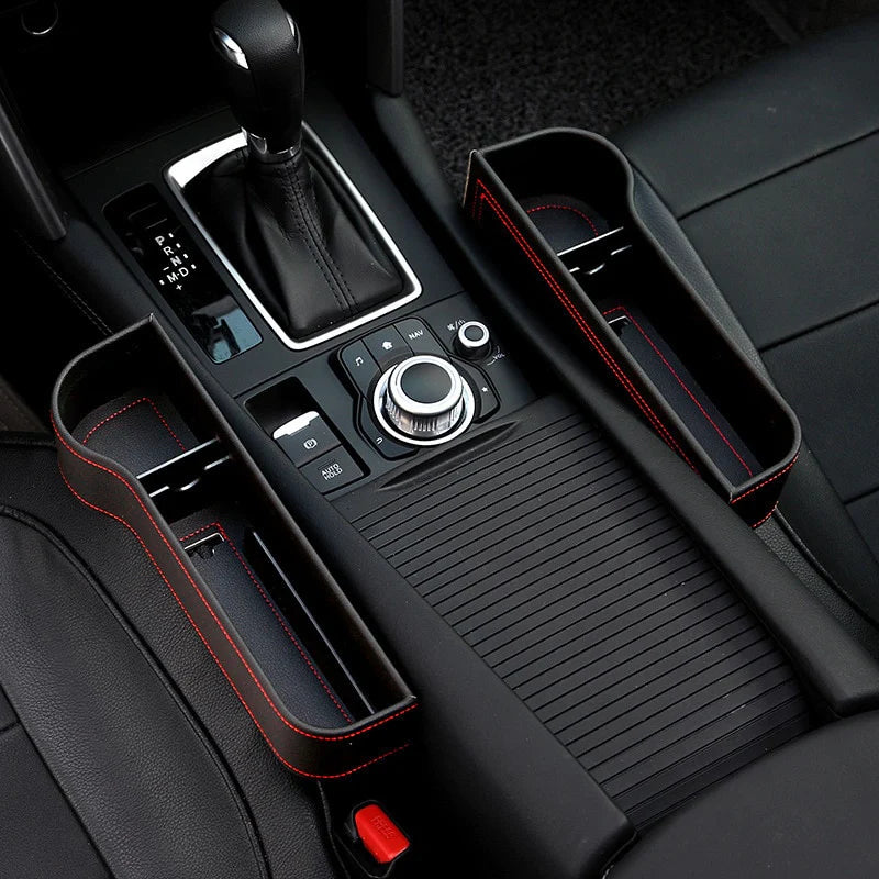 Rangement latéral siège voiture en cuir premium lot x2 — CARVEX Maroc