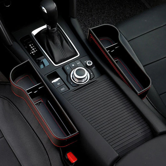 Rangement latéral siège voiture en cuir premium lot x2 — CARVEX Maroc